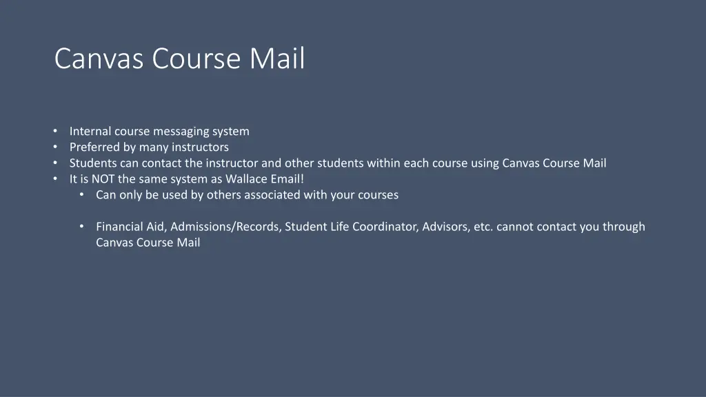 canvas course mail