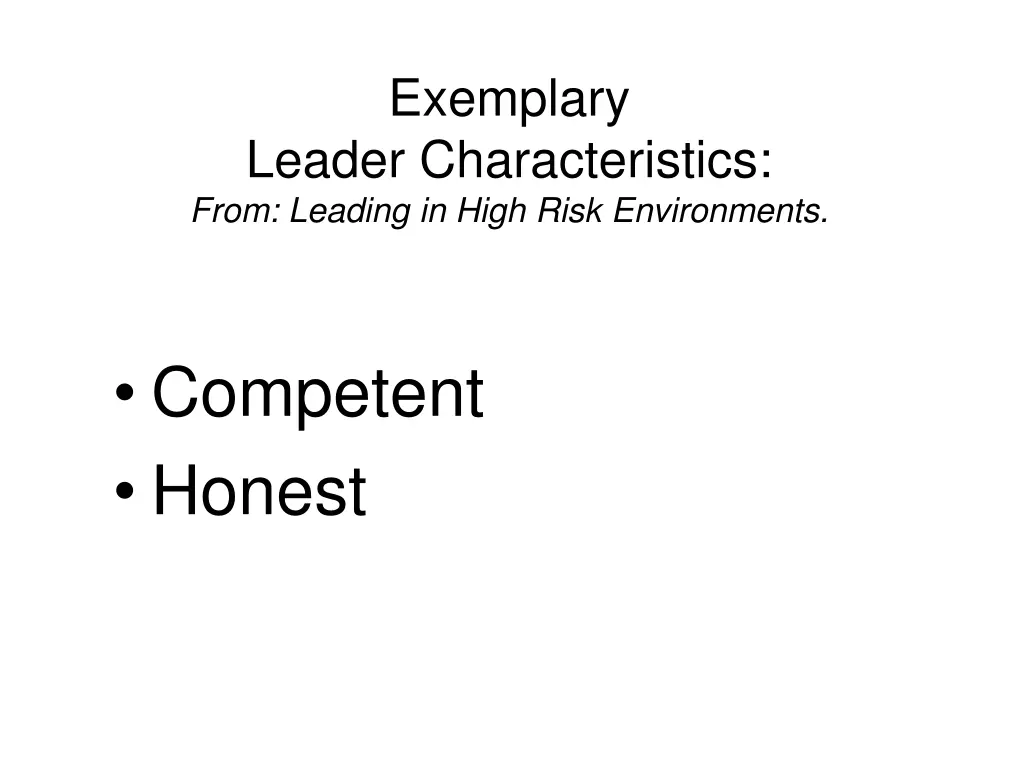 exemplary