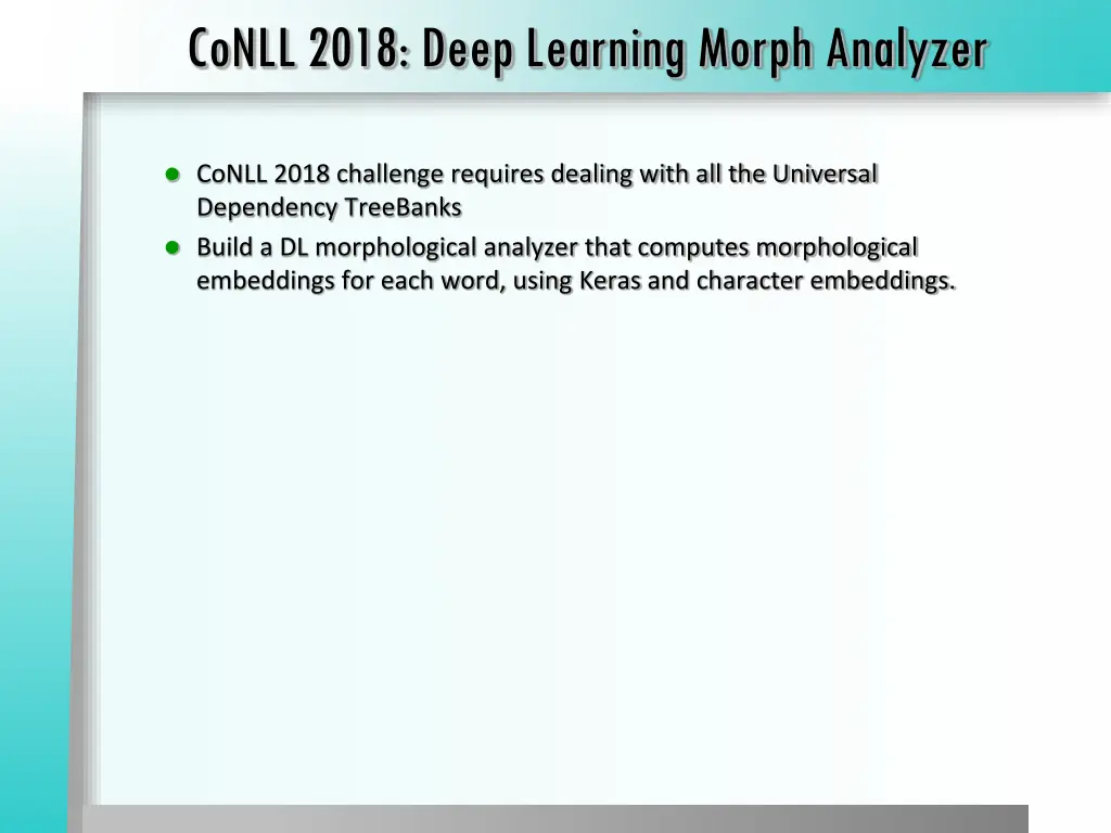 conll 2018 deep learning morph analyzer
