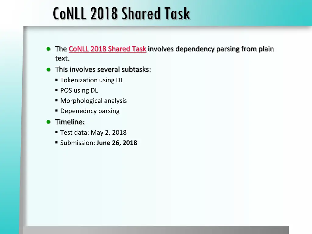 conll 2018 shared task