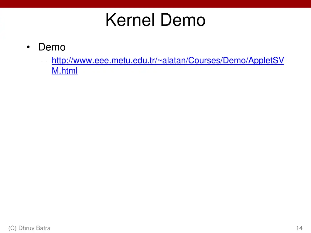 kernel demo