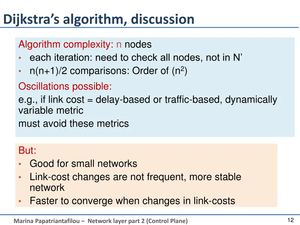 dijkstra s algorithm discussion