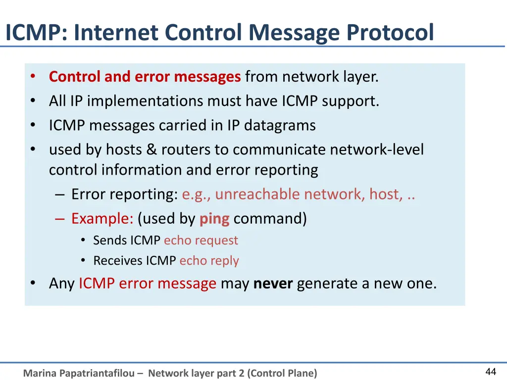 icmp internet control message protocol