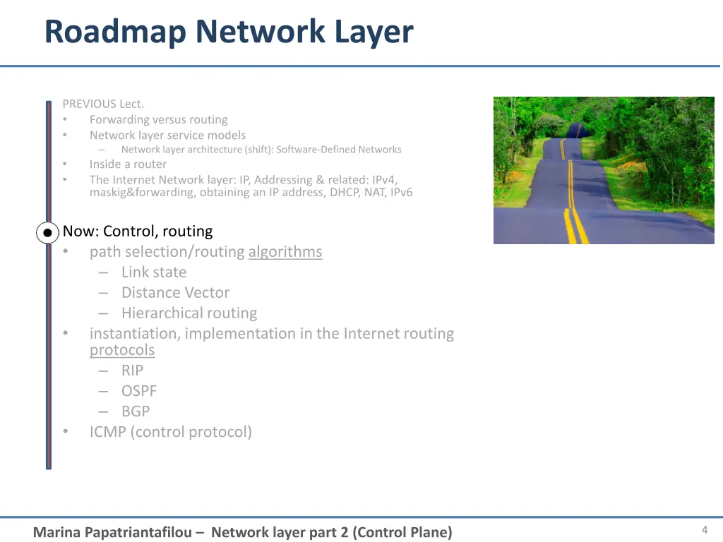 roadmap network layer