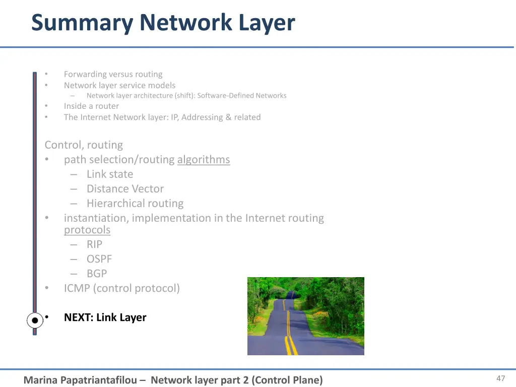 summary network layer