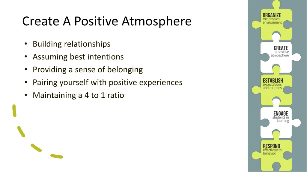 create a positive atmosphere 1