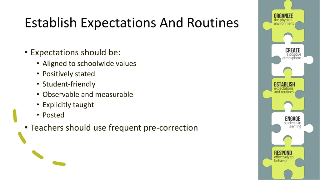 establish expectations and routines 1