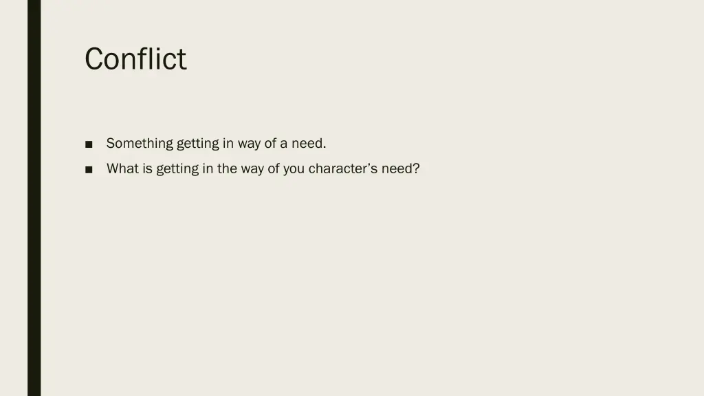 conflict