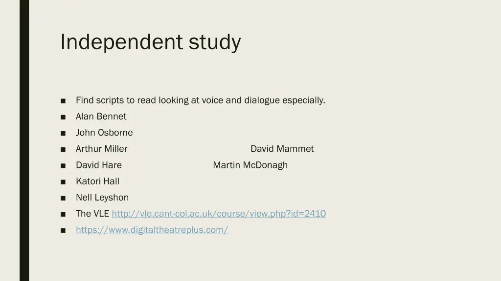 independent study