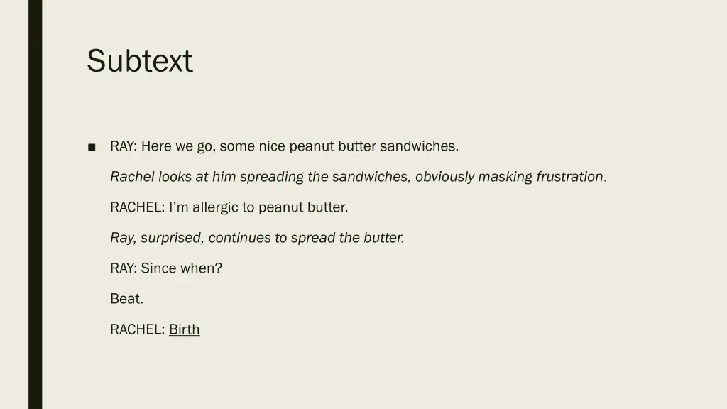 subtext