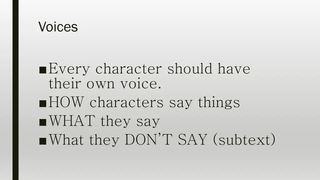 voices