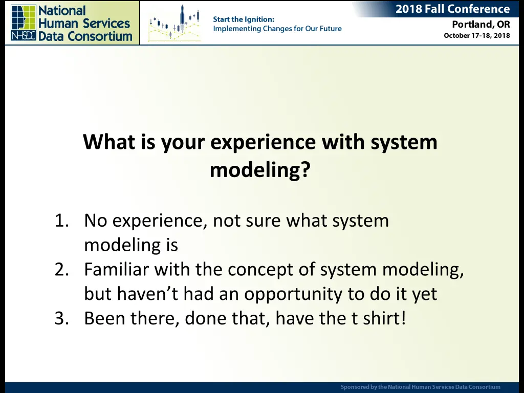 what is your experience with system modeling