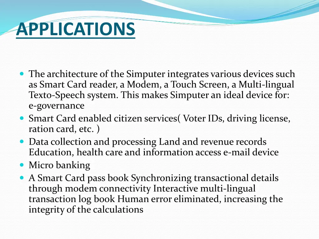 applications