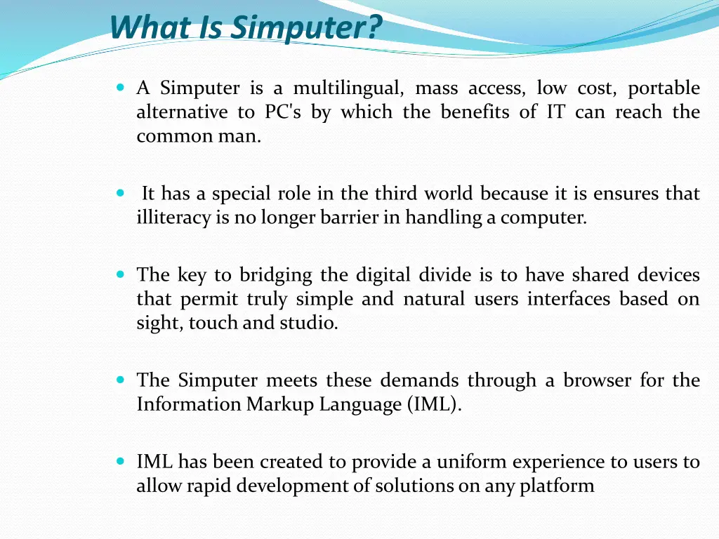what is simputer