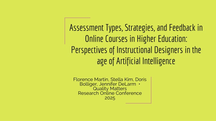 assessment types strategies and feedback
