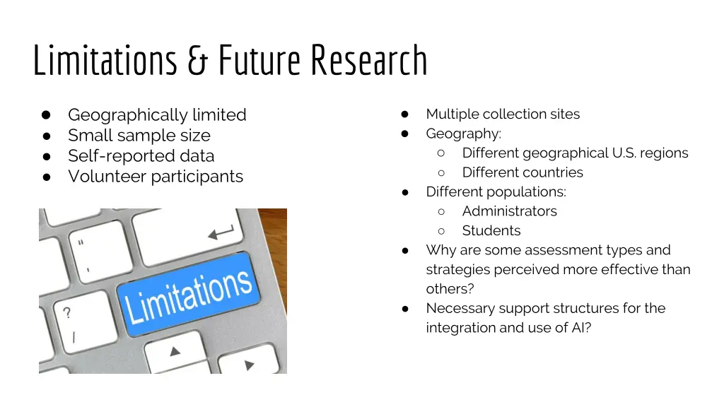 limitations future research
