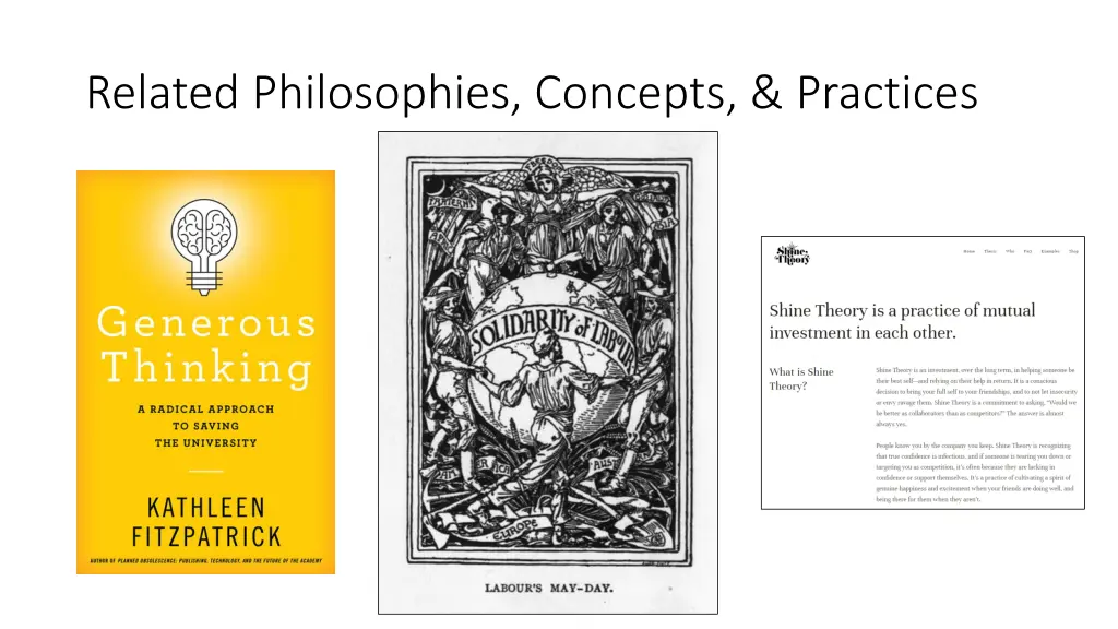 related philosophies concepts practices