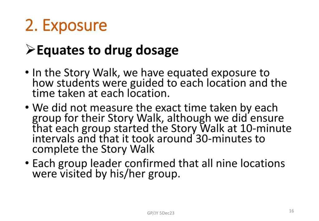 2 exposure 2 exposure equates to drug dosage