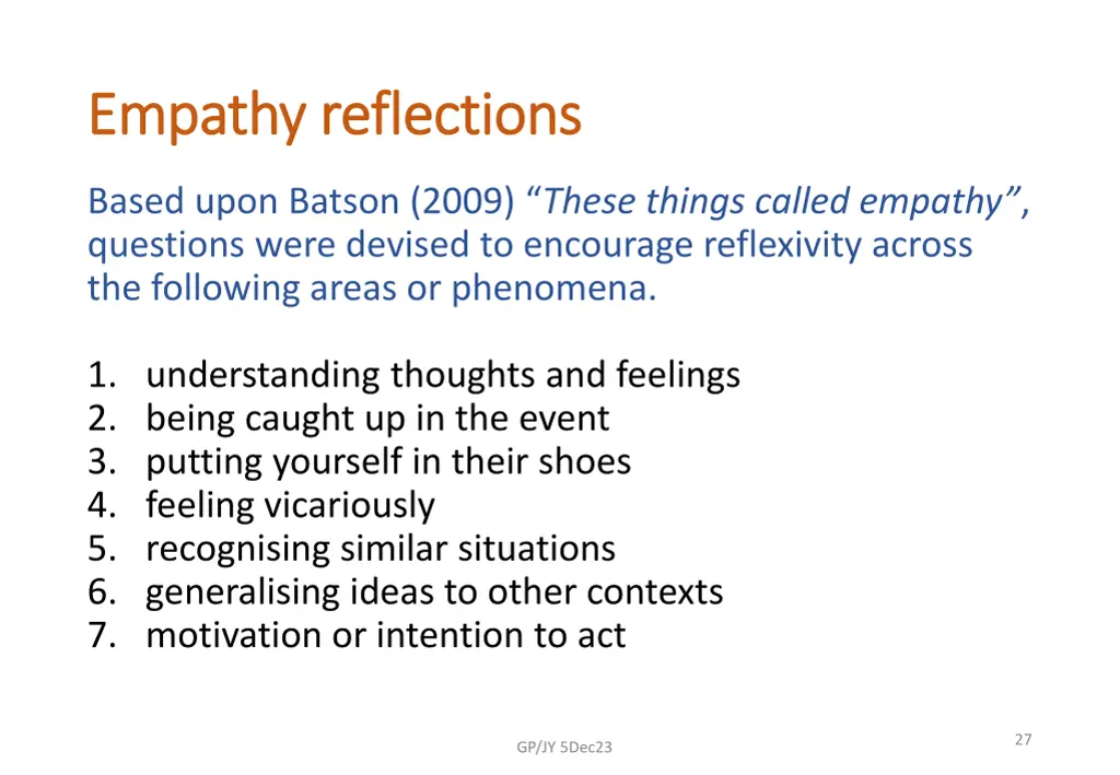 empathy reflections empathy reflections
