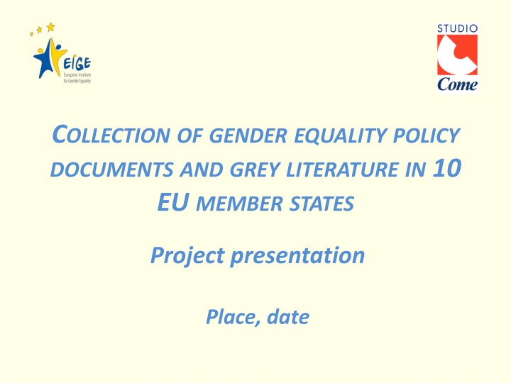 c ollection of gender equality policy documents