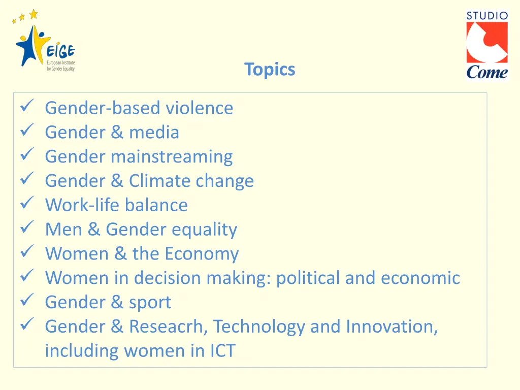 topics