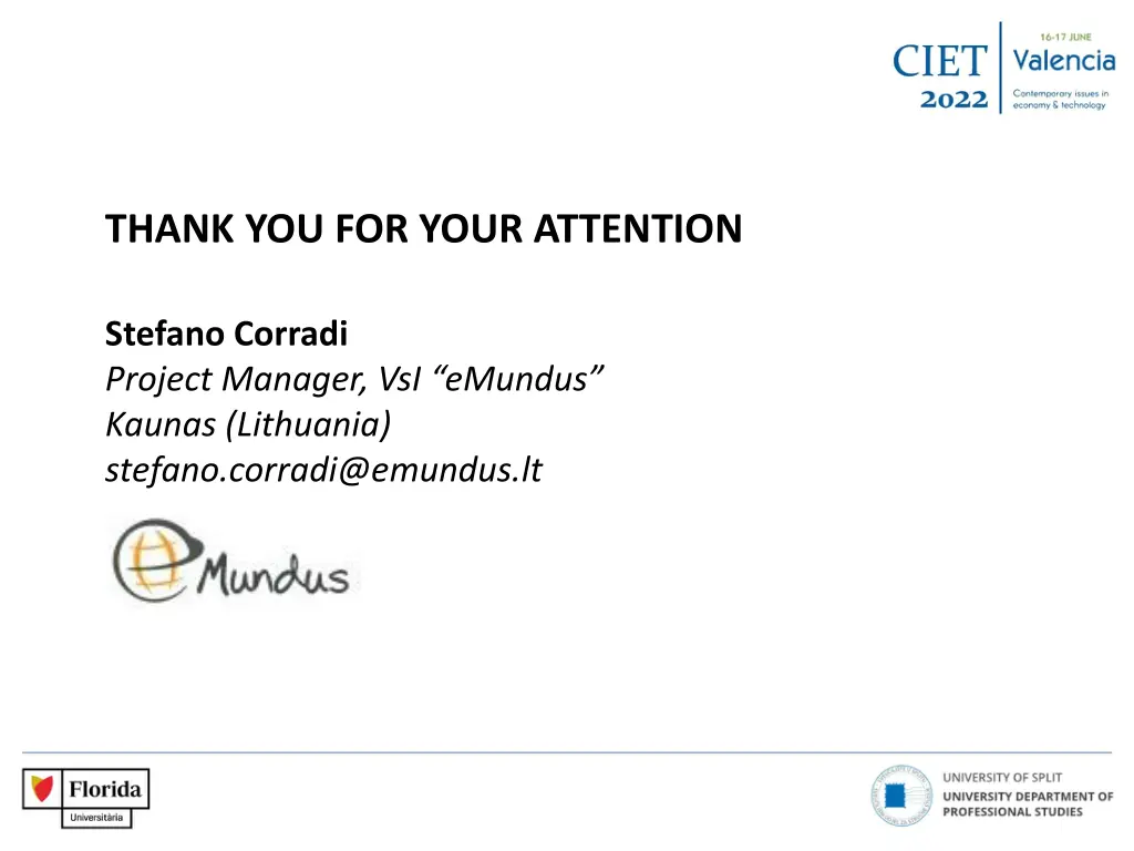 thank you for your attention