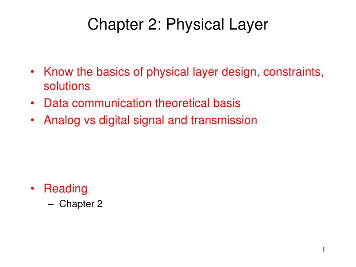 chapter 2 physical layer