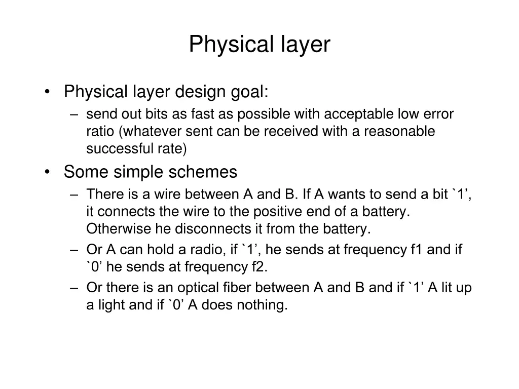 physical layer