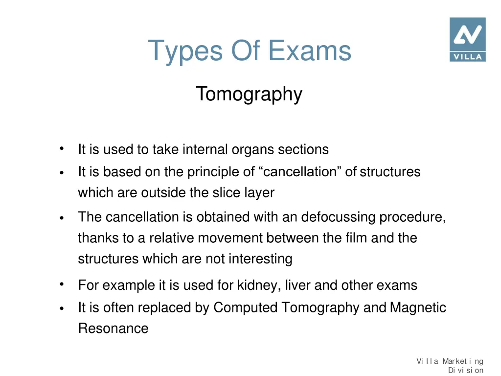 types of exams 5