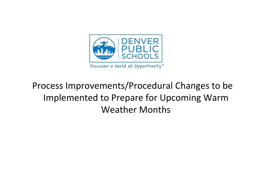 process improvements procedural changes