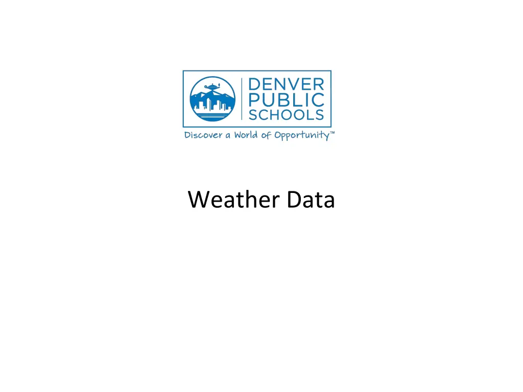 weather data