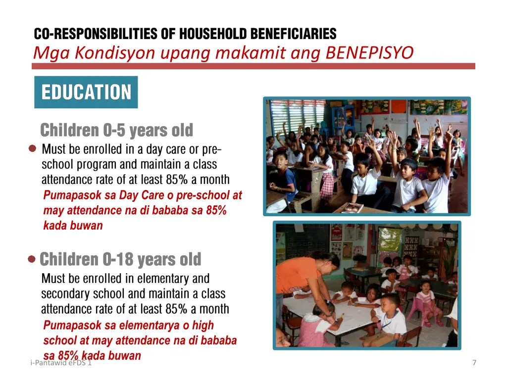mga kondisyon upang makamit ang benepisyo 2