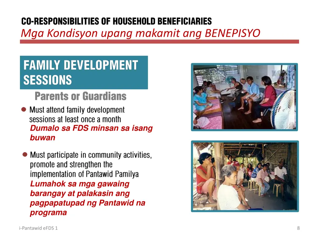 mga kondisyon upang makamit ang benepisyo 3