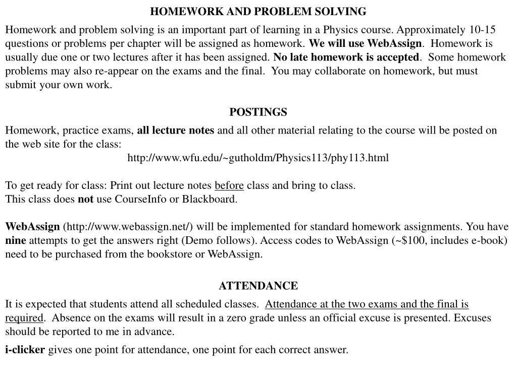 homework and problem solving