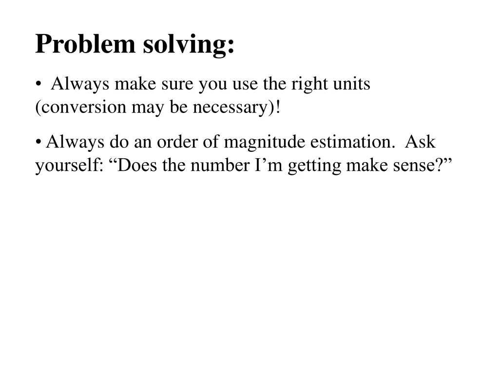 problem solving