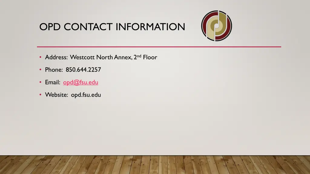 opd contact information