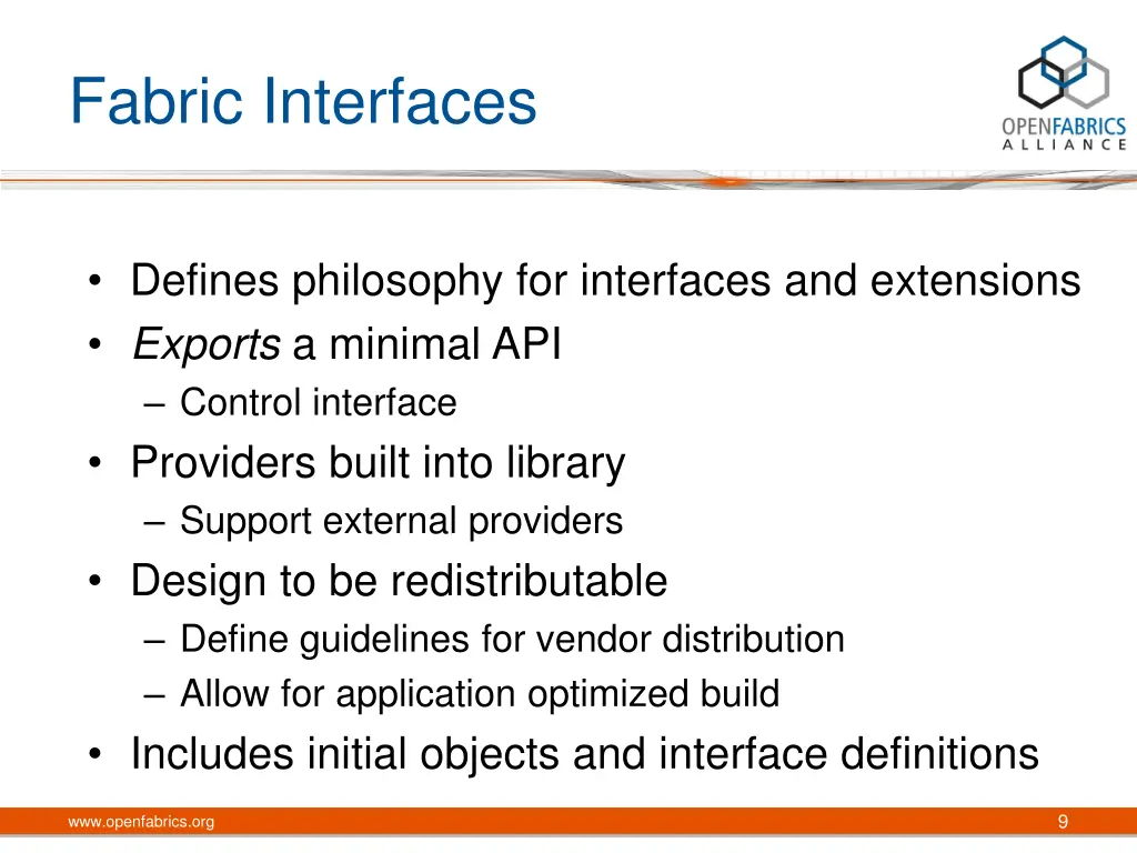 fabric interfaces 1