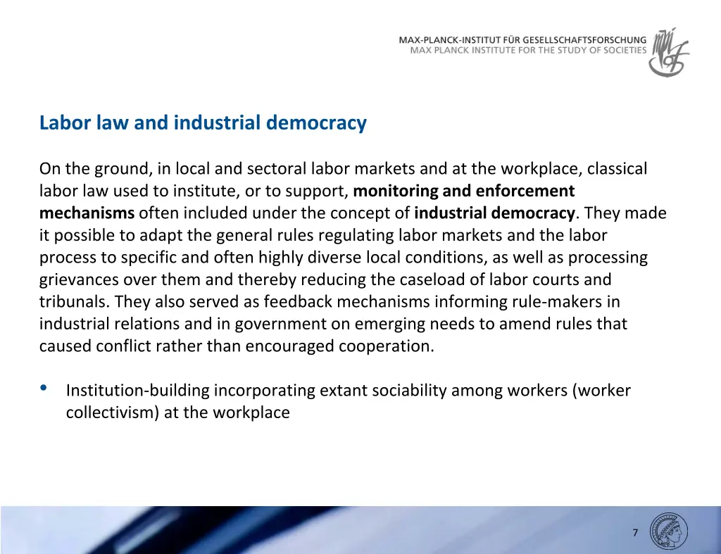 labor law and industrial democracy