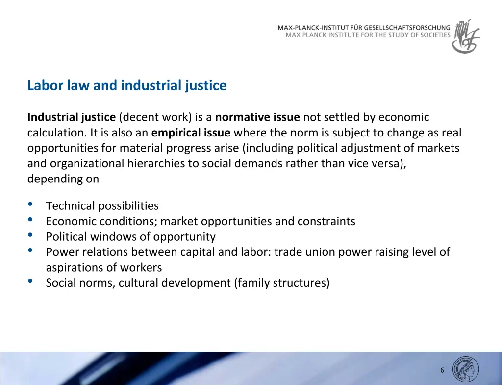 labor law and industrial justice