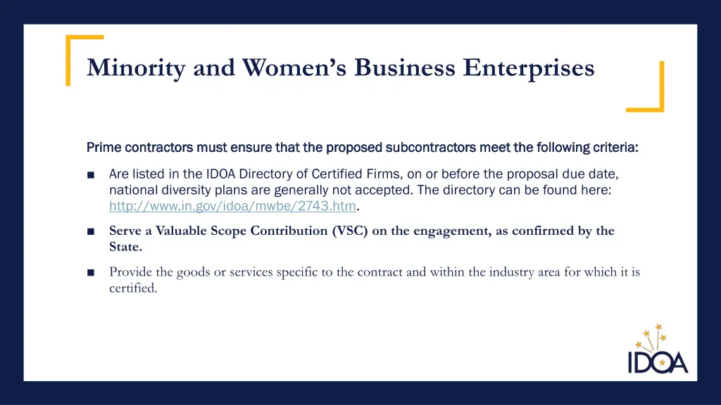 minority and women s business enterprises 2