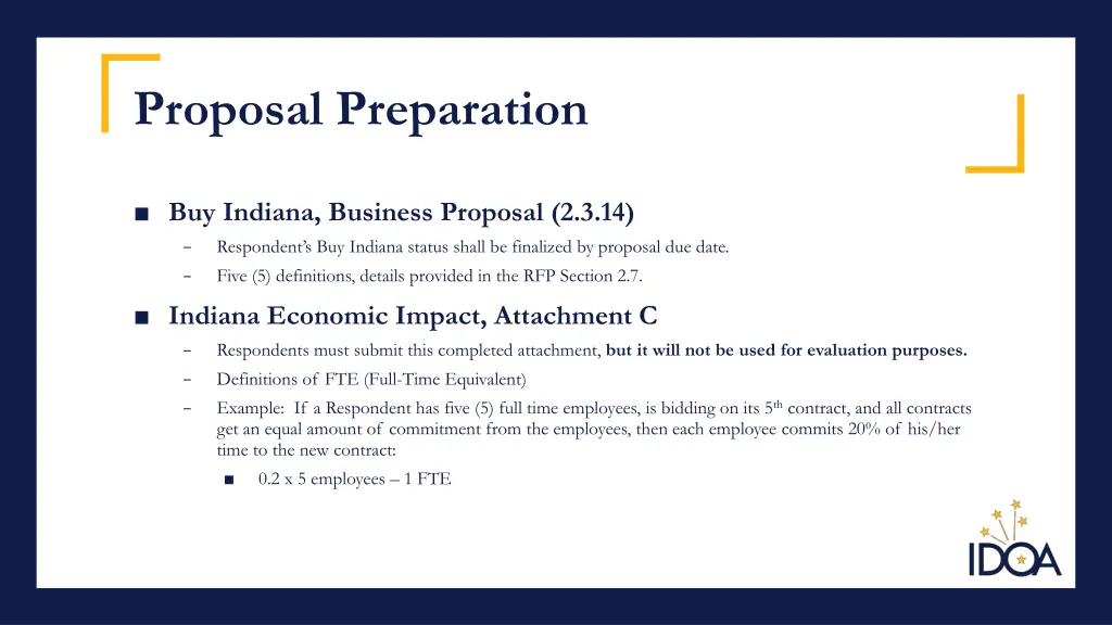 proposal preparation