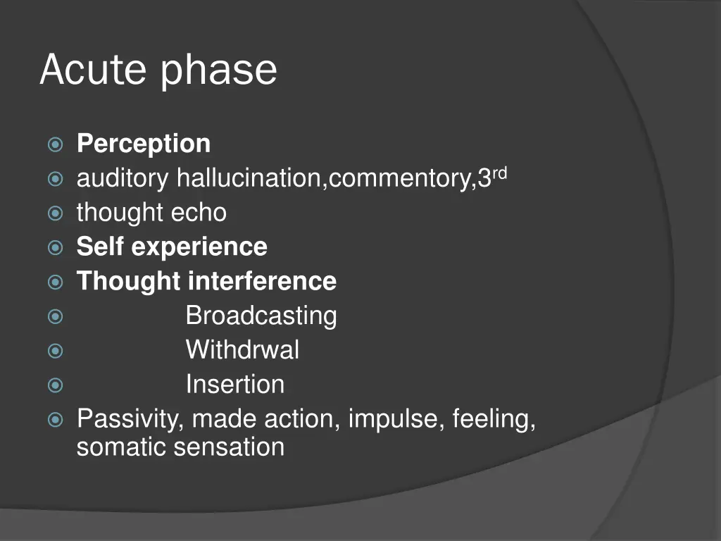 acute phase 1