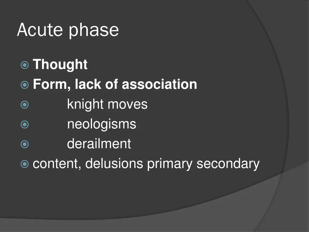 acute phase