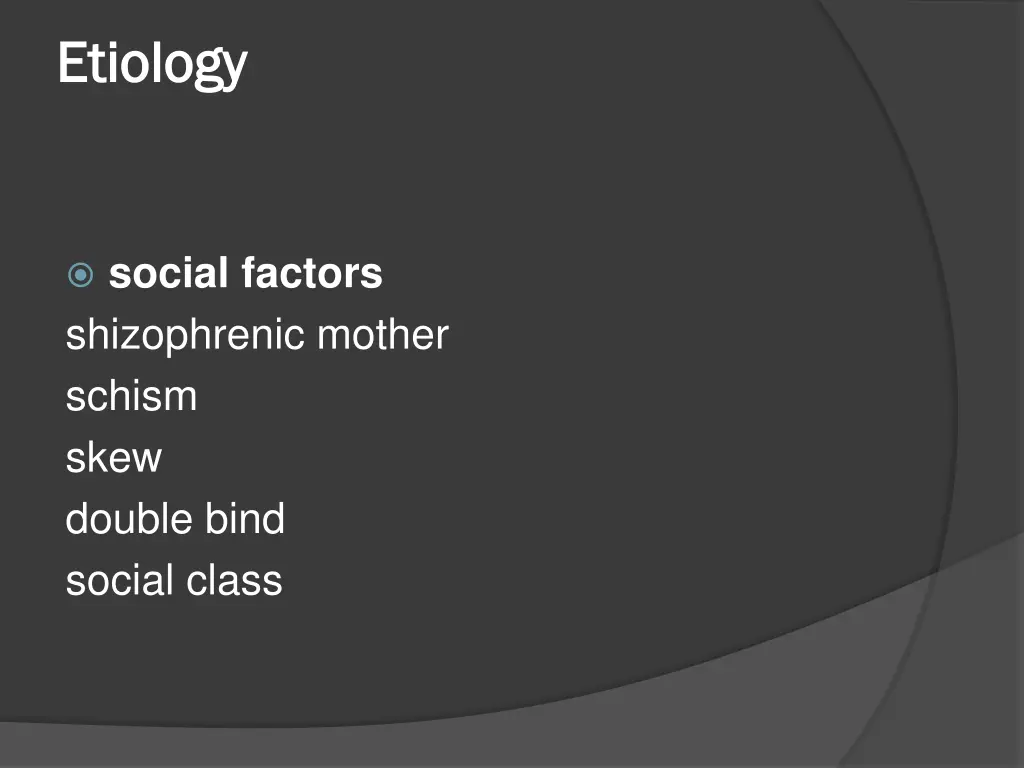 etiology etiology 2