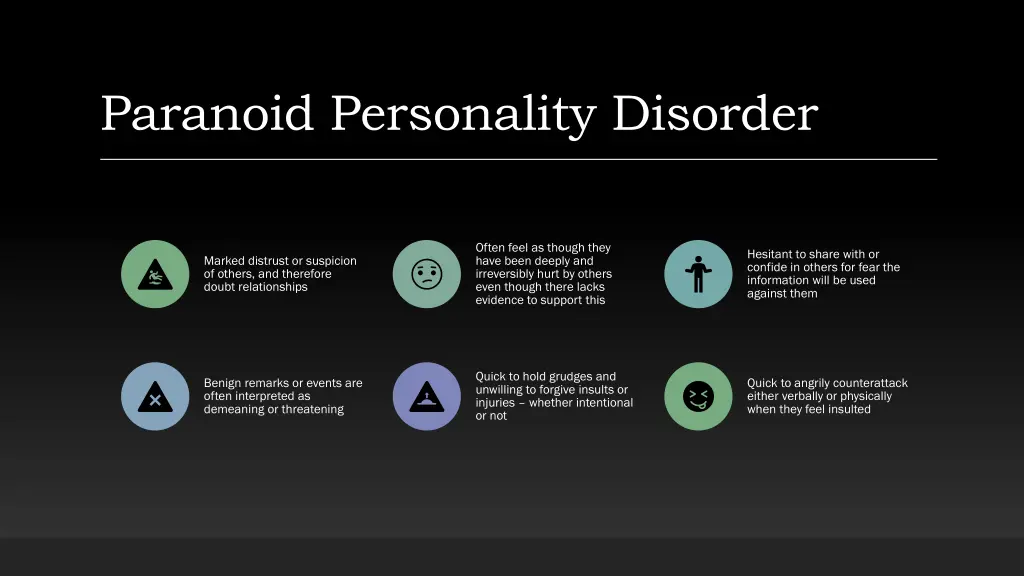 paranoid personality disorder