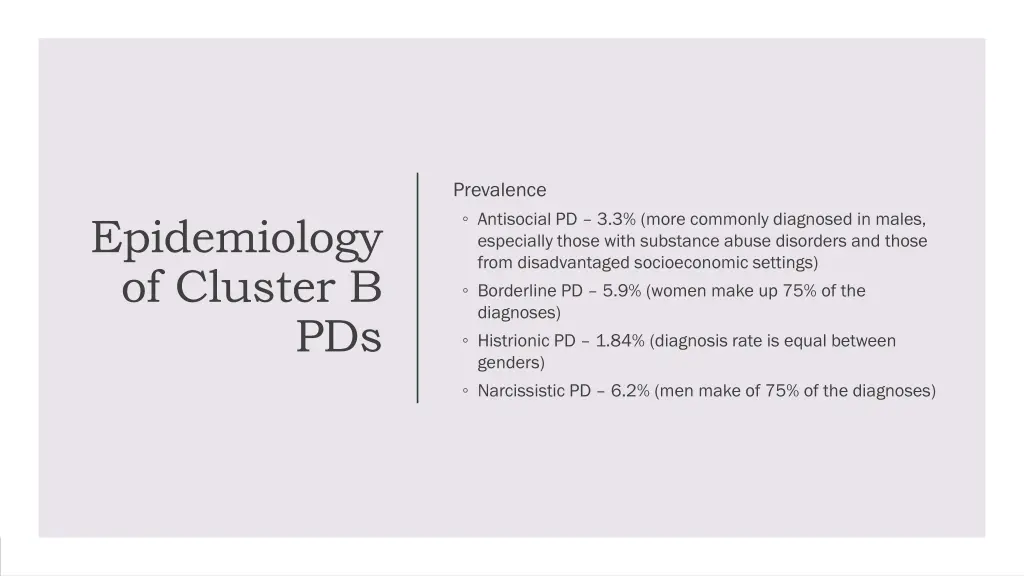 prevalence antisocial pd 3 3 more commonly