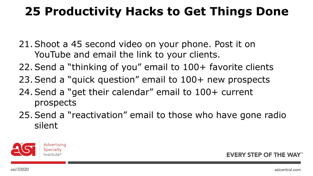 25 productivity hacks to get things done 4