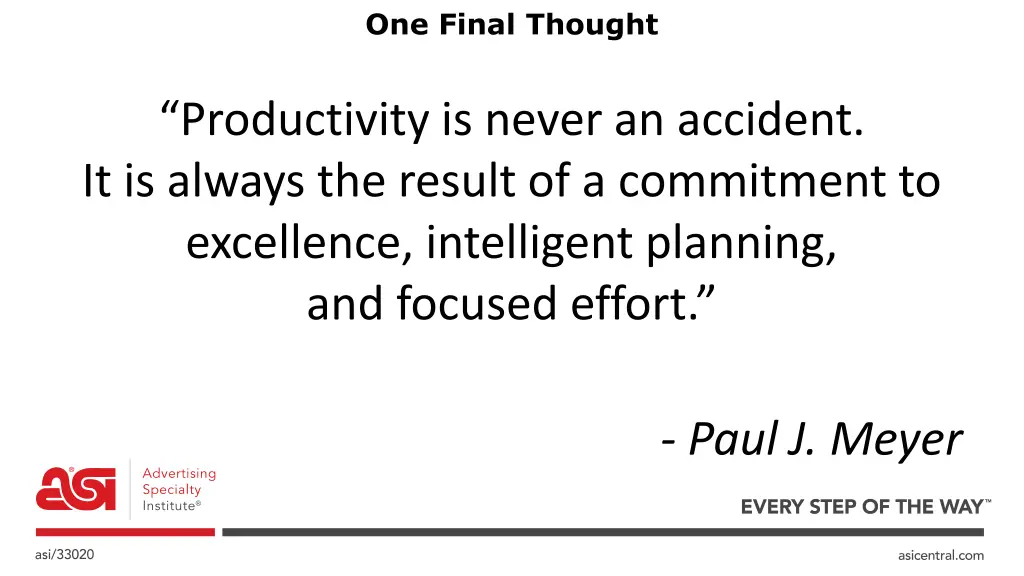 one final thought