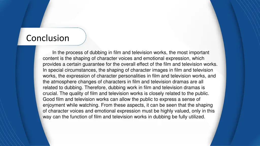 conclusion