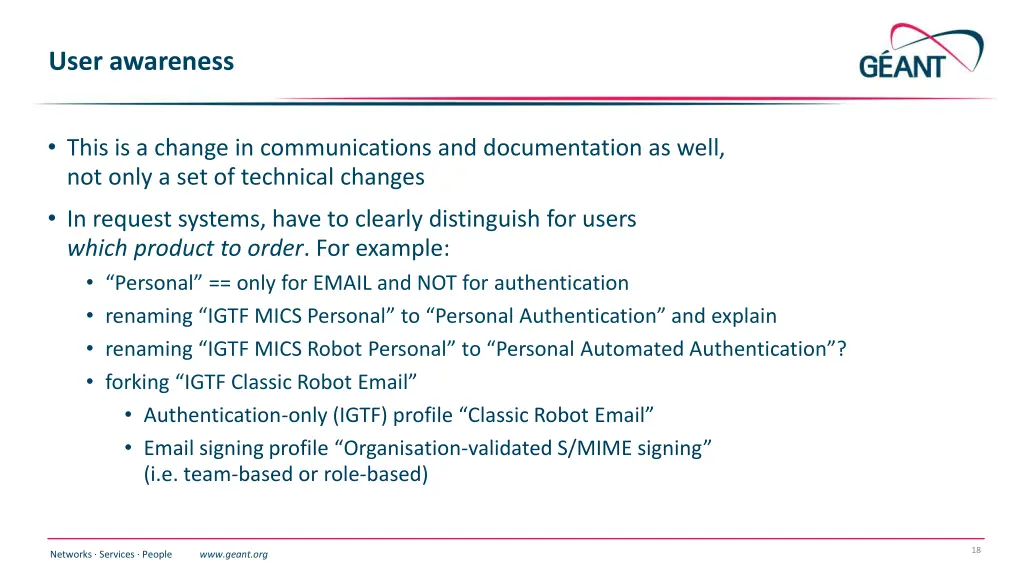 user awareness